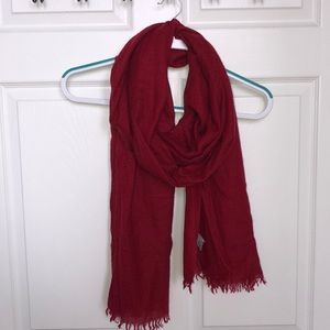 J. Jill Cranberry Cashmere Scarf